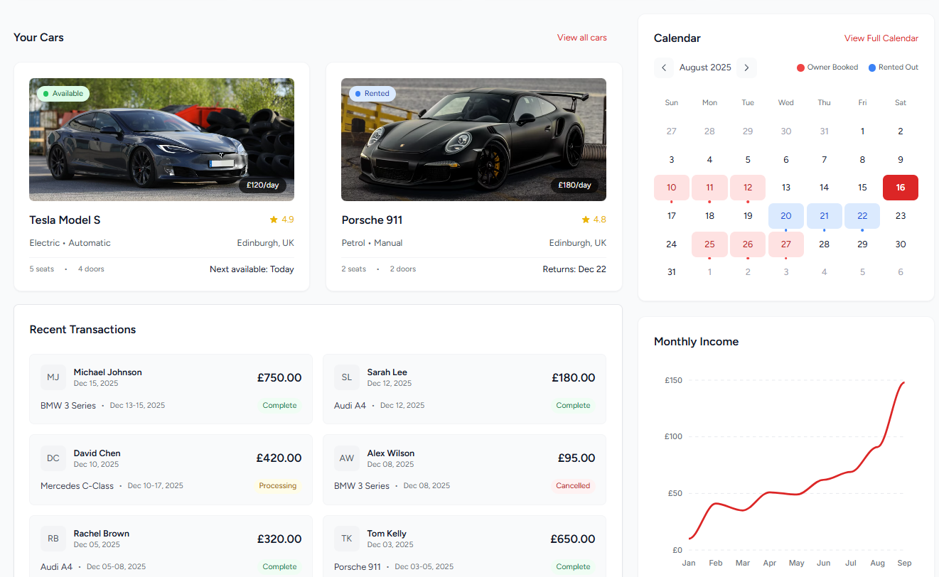 Rent Portal Interface